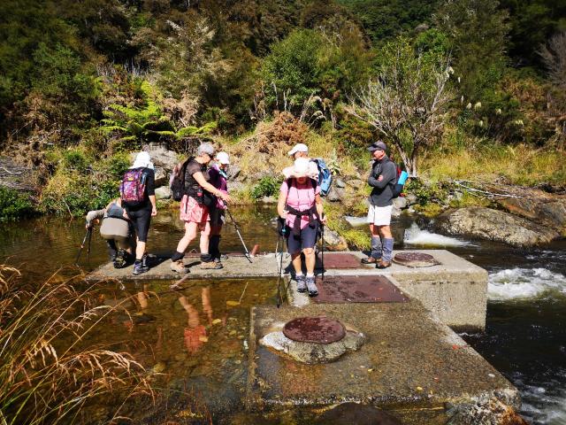 Inspecting the raw water intake from the Maitai South branch